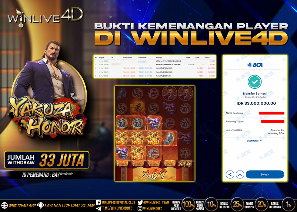 WINLIVE4D JACKPOT yakuza-honor-25-5-25.,- LUNAS