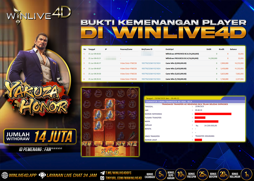 WINLIVE4D JACKPOT yakuza-honor-25-6-25.,- LUNAS