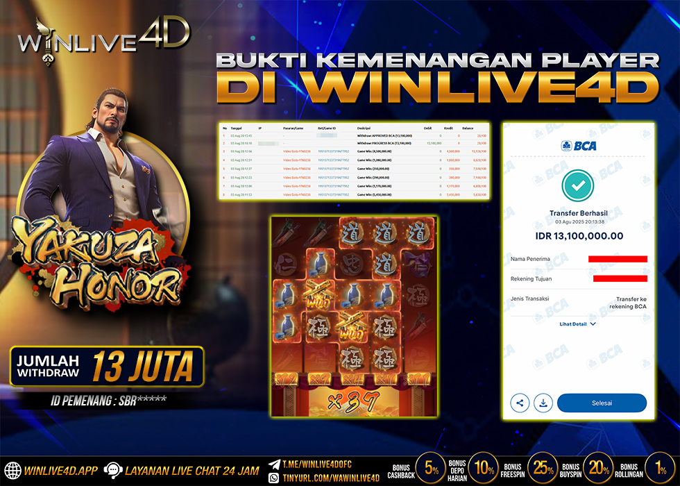 WINLIVE4D JACKPOT yakuza-honor-3-8-25.,- LUNAS