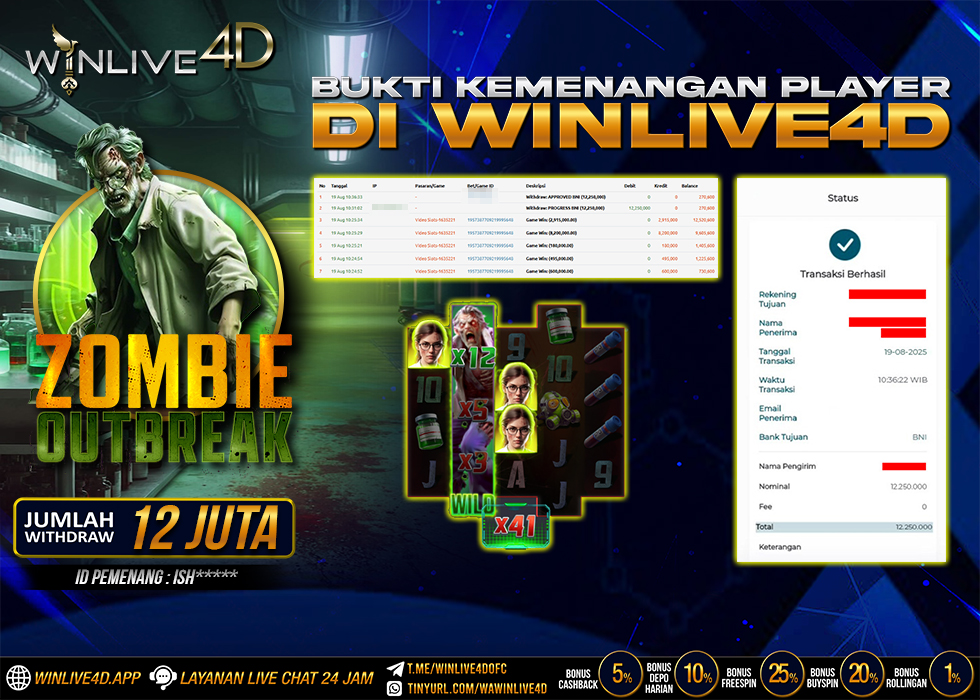 WINLIVE4D JACKPOT zombie-outbreak-19-8-25.,- LUNAS